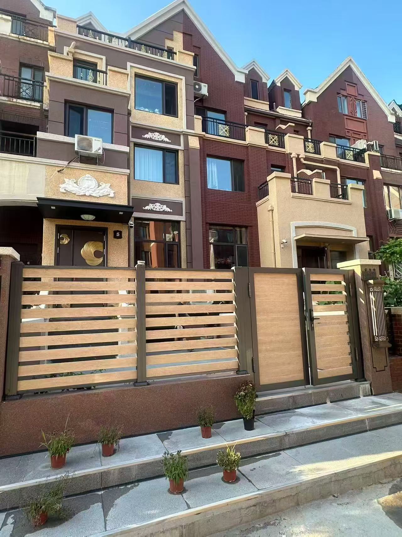 铝合金户外栏杆和庭院铝艺门