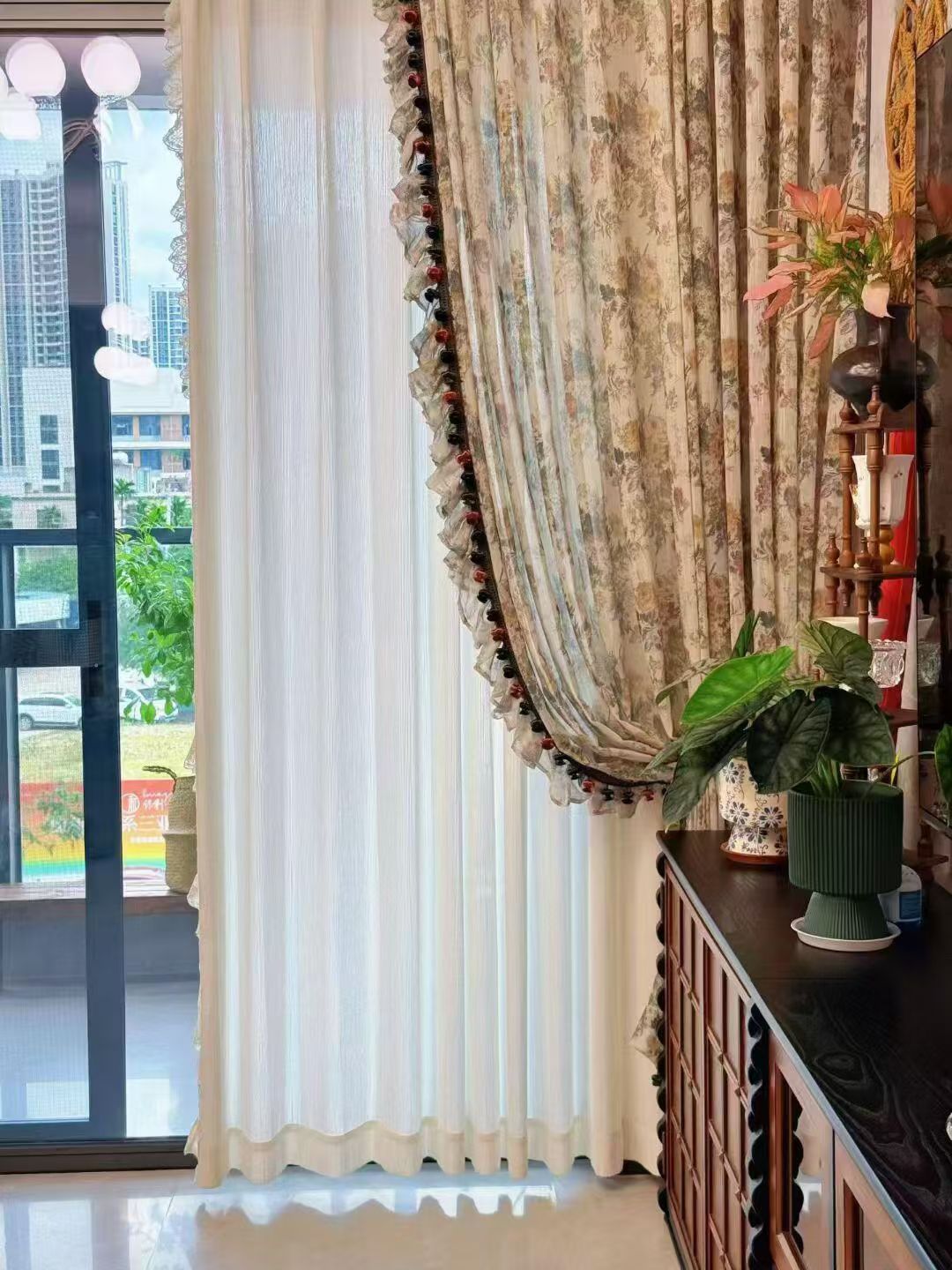 浪漫法式风窗纱完工图